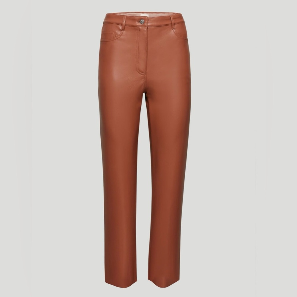 Aritzia high rise Melina vegan leather pant